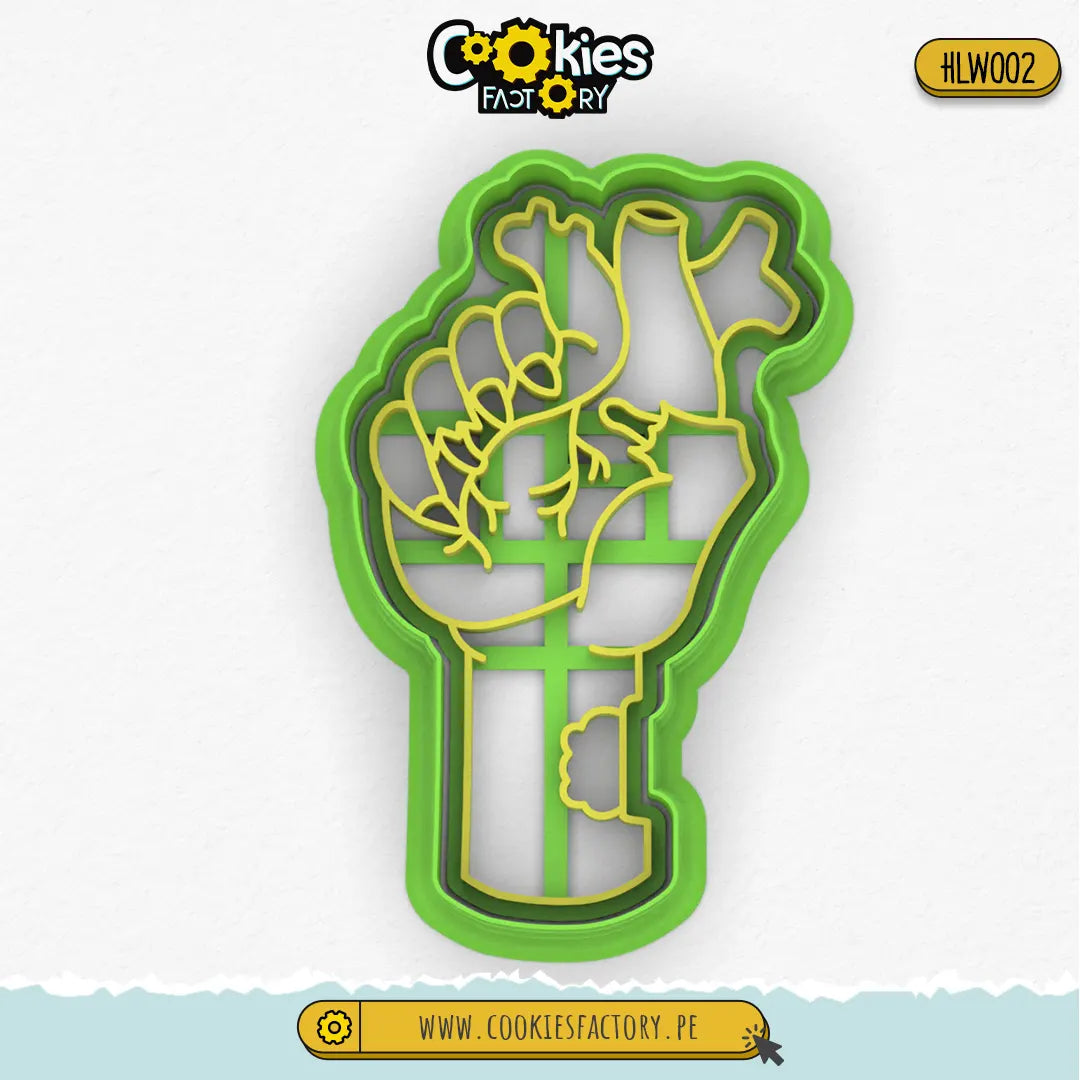 Corazón en mano zoombie