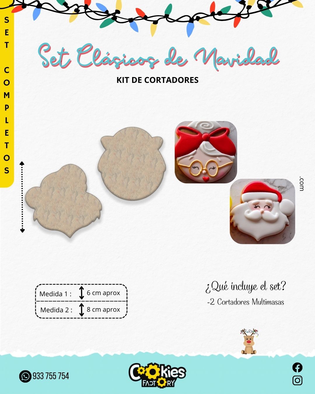 Rostros de Papanoel y Mamanoela