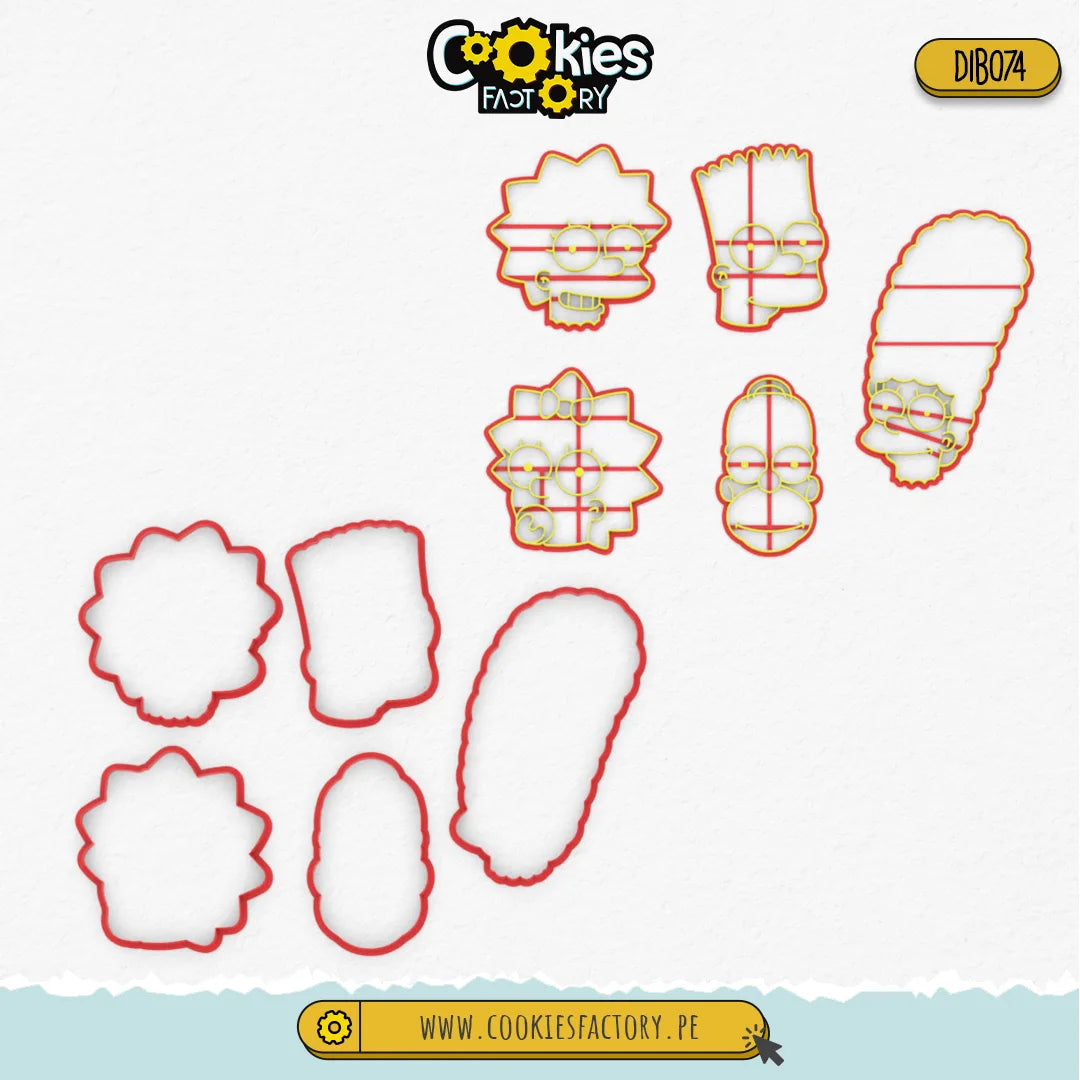 Set de Los Simsomps Rostros