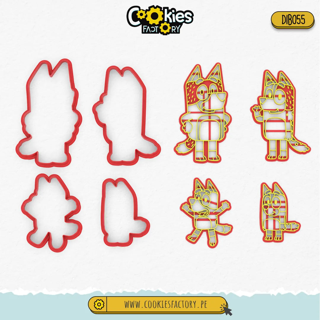 Familia de Perros Bluey