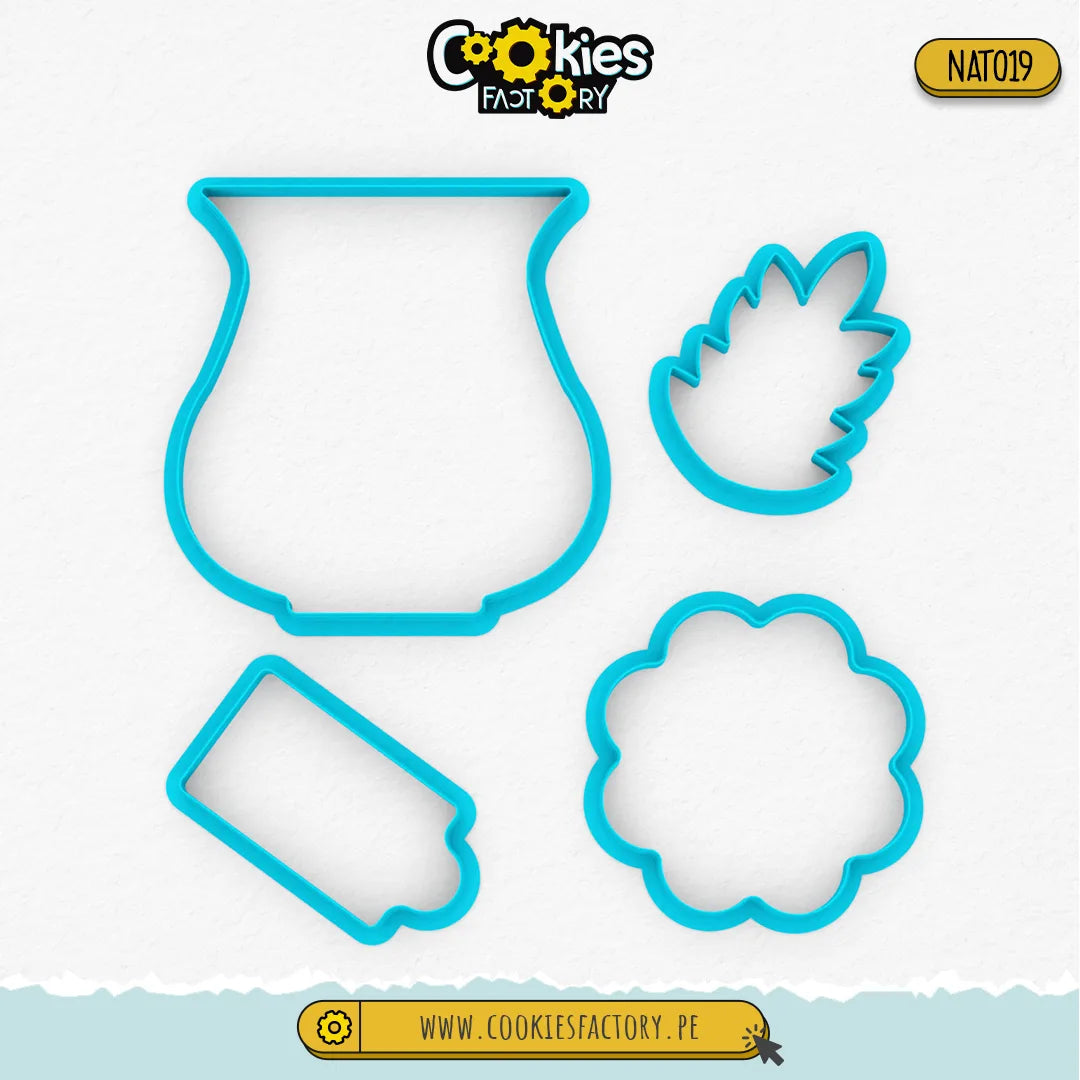 Set Florero x4 (Siluetas)