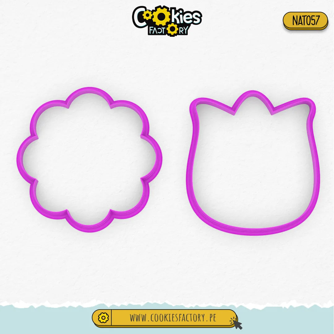 Siluetas de Rosa y Flor