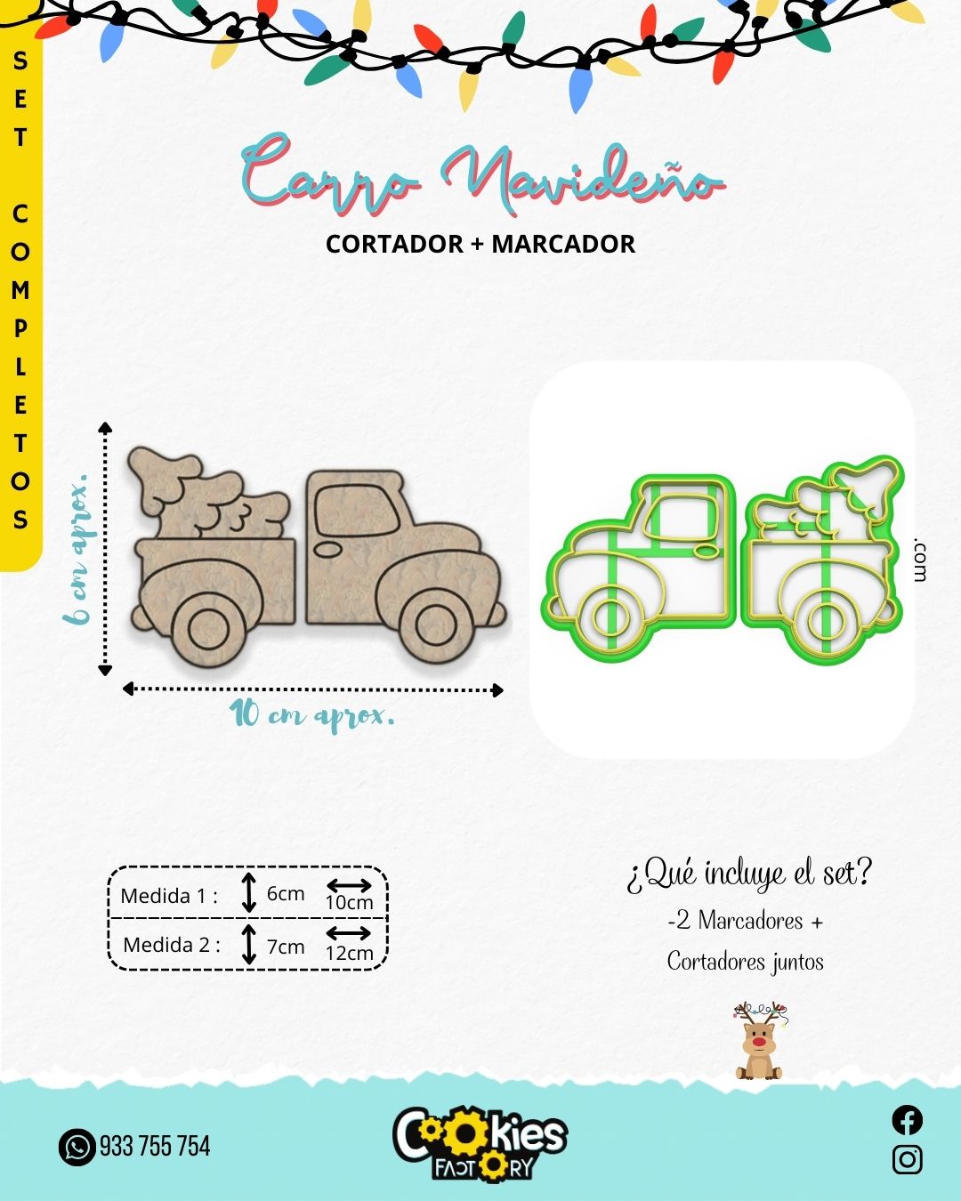 Carro Navideño en 2 Partes