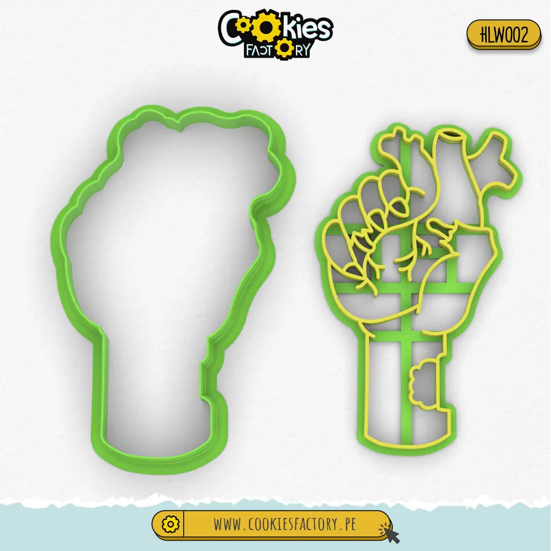 Corazón en mano zoombie