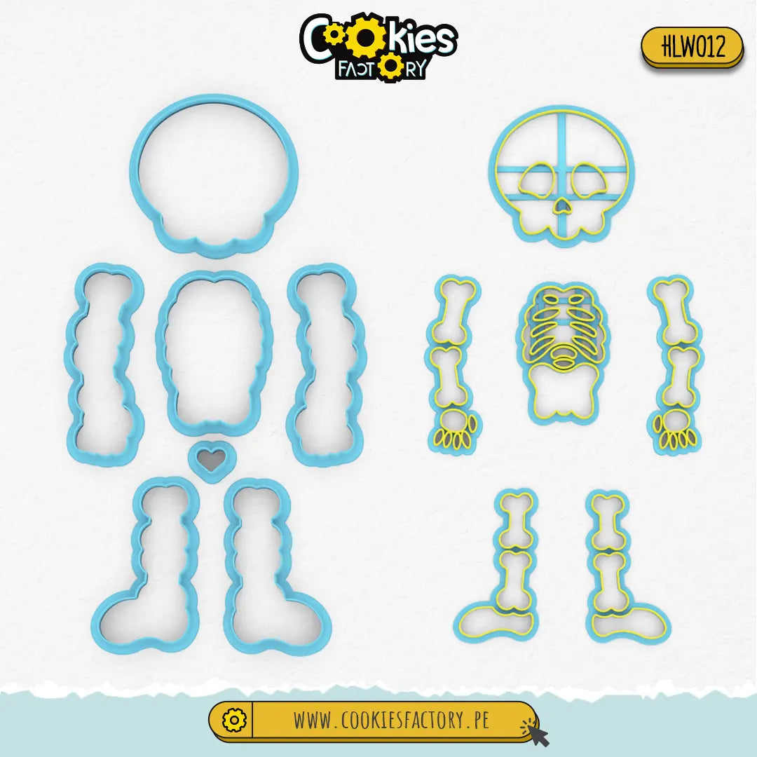 Set Calavera por partes