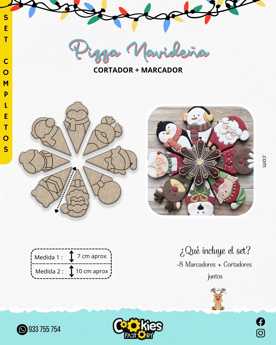 Pizza Navideña x8 Modelos