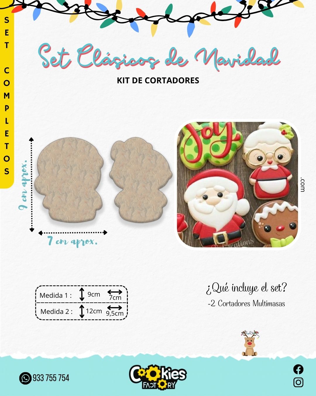 Siluetas de Papanoel y Mamanoela