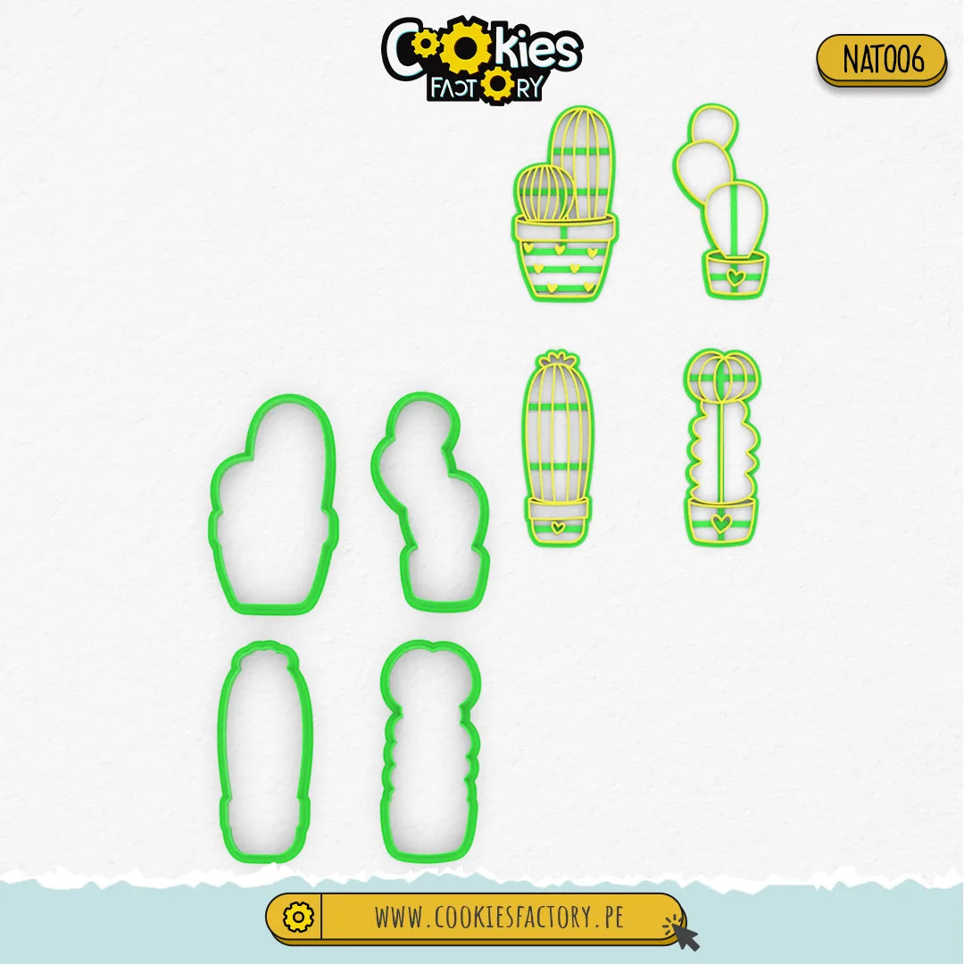 Set de Cactus x4