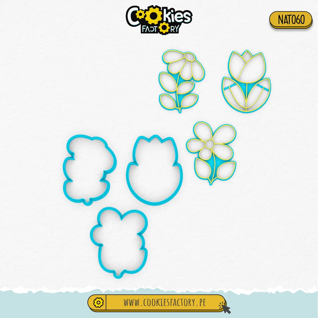 Set de Flores x3