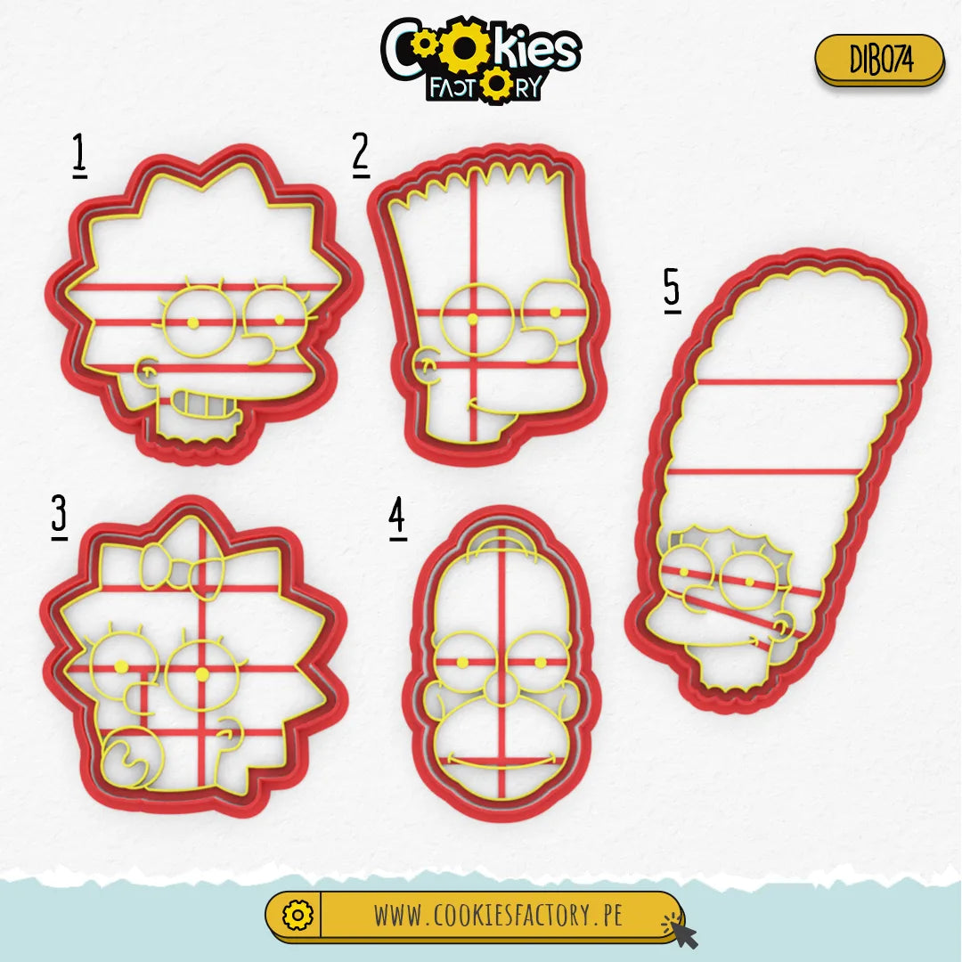 Set de Los Simsomps Rostros