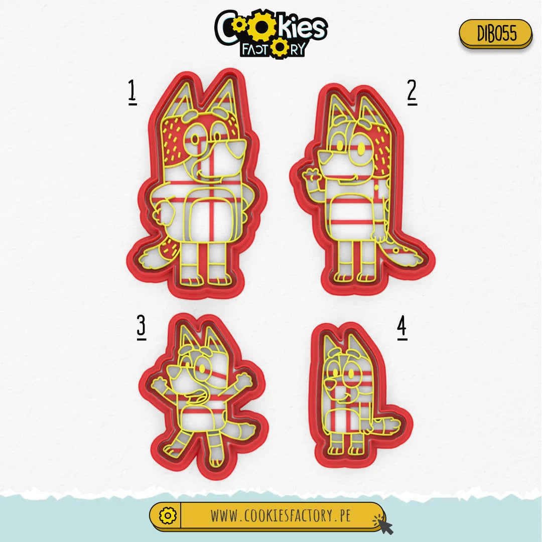 Familia de Perros Bluey