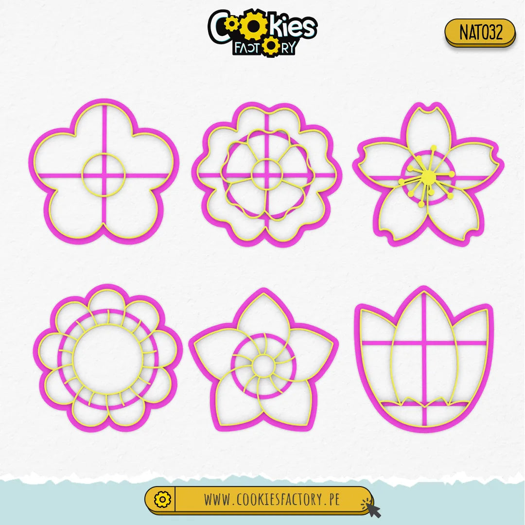 Set de Flores x6