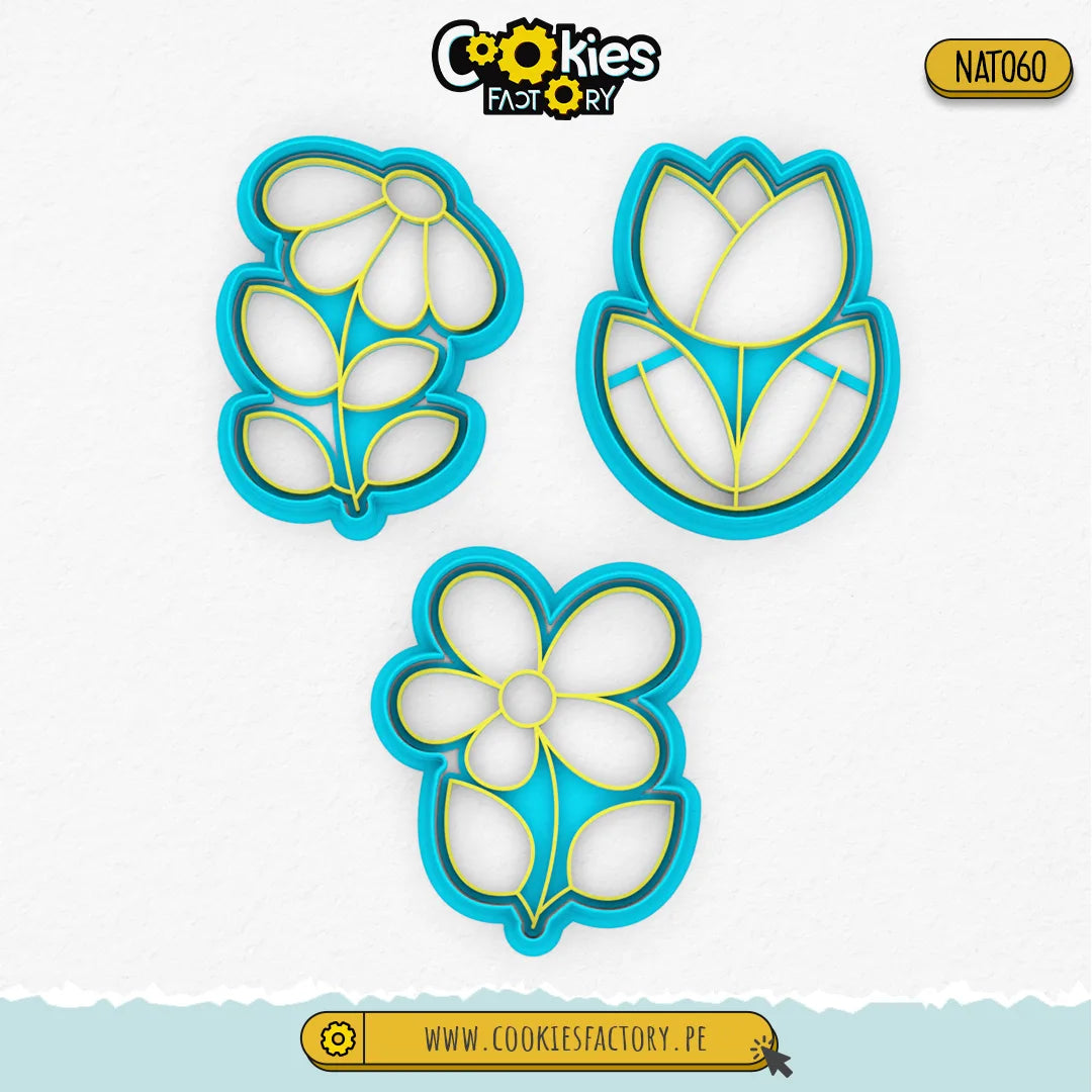 Set de Flores x3